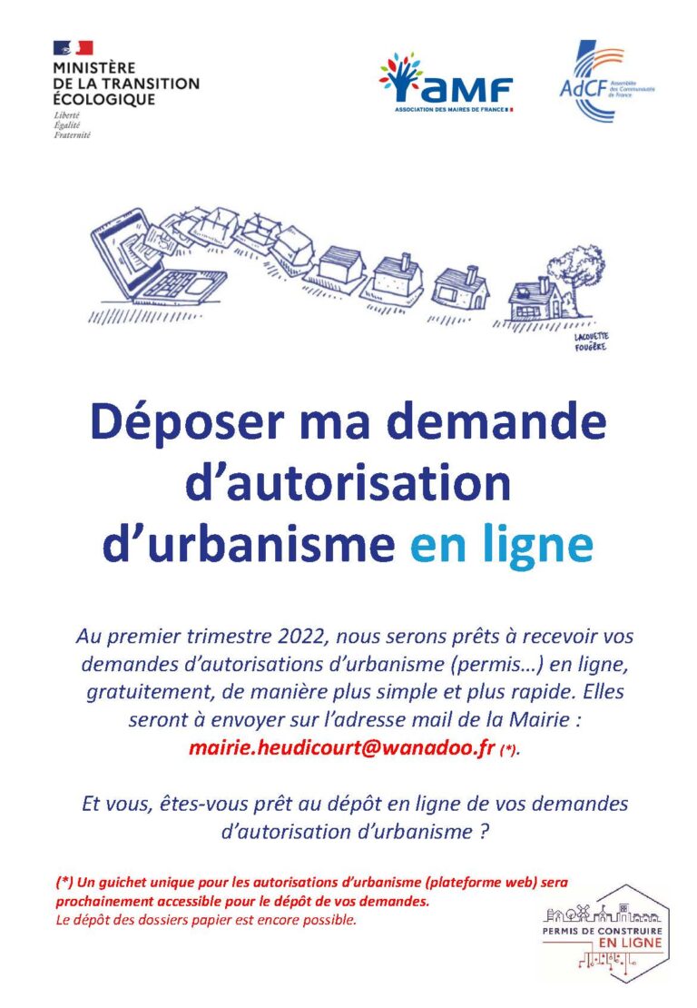 Autorisation d’urbanisme en ligne