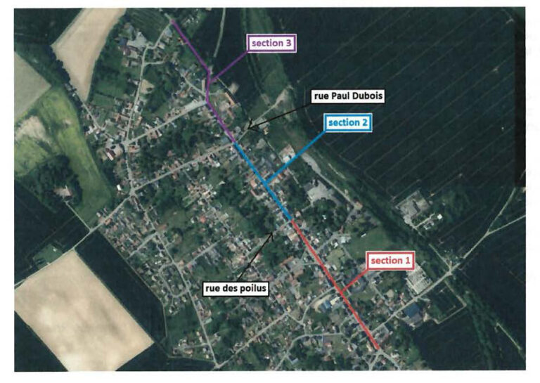 Travaux de la chaussée – déviation epehy
