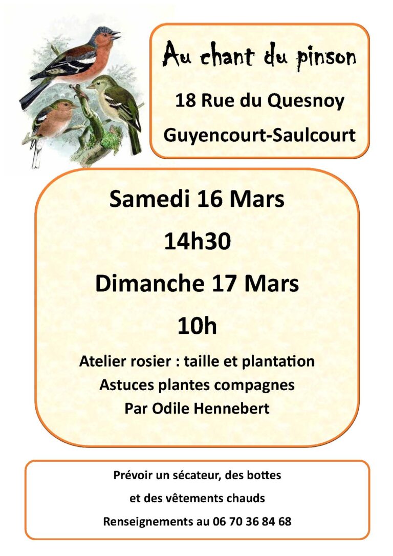 Atelier Rosiers à Guyencourt