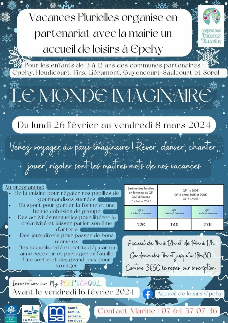 Centre de loisirs – hiver 2024